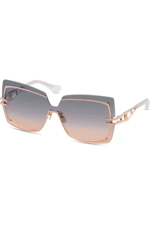 DITA EYEWEAR Unisex, Accessoires, Rose, Taille: L Lunettes de soleil Oversized Shield en or rose