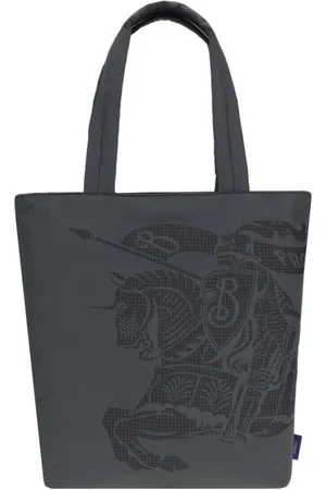 Burberry Homme, Sacs, Gris, Taille: ONE Size Sac fourre-tout avec logo chevalier