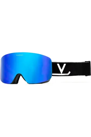 Vuarnet Unisex, Sport, Noir, Taille: ONE Size Masque de Snowboard Mont Blanc Bleu Miroir