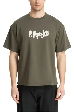 A PAPER KID Homme, Tops, Vert, Taille: S T-shirt à motif avec logo