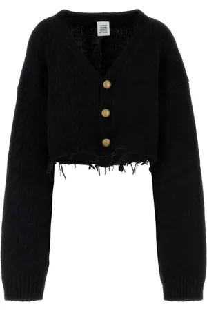 Vetements Femme, Pulls, Noir, Taille: 40 FR Cardigan en Mélange d