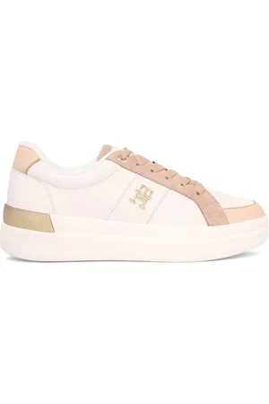 Tommy Hilfiger Femme, Chaussures, Multicolore, Taille: 36 EU Baskets de Sport en Cuir de Luxe