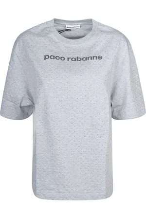 Paco rabanne Femme, Tops, Gris, Taille: 40 FR Tee Shirt Gris P073