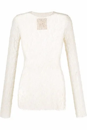 UMA WANG Femme, Tops, Blanc, Taille: 42 FR Long Sleeve Hauts