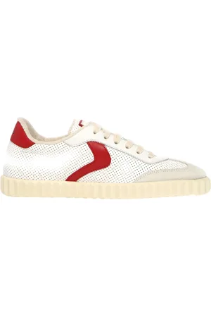 Voile blanche Femme, Chaussures, Multicolore, Taille: 39 EU Baskets Rouges Ines Mesh