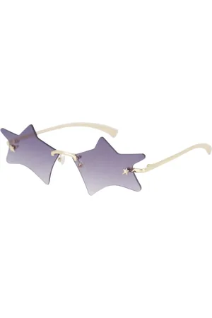 Le Specs Unisex, Accessoires, Jaune, Taille: M Lunettes de Soleil Vintage Star Twinkle Or