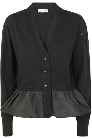 Moncler Femme, Pulls, Noir, Taille: 42 FR Gilet Tricoté