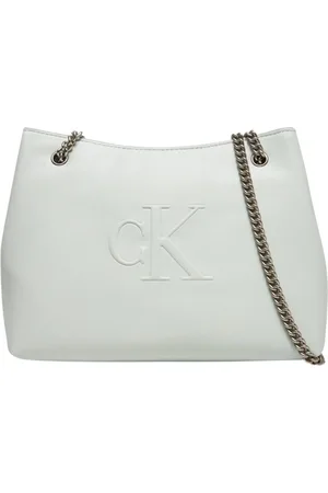 Calvin Klein Femme, Sacs, Gris, Taille: ONE Size Élégant Chain Sac à bandoulière