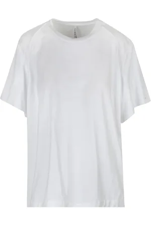 LIVIANA CONTI Femme, Tops, Blanc, Taille: 40 FR T-shirt en coton avec ourlet à cordon