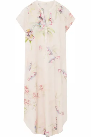 gustav Femme, Robes, Multicolore, Taille: 38 FR Robe chemise florale Beige/Rose