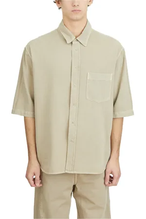LEMAIRE Homme, Chemises, , Taille: M Chemise en denim à manches courtes