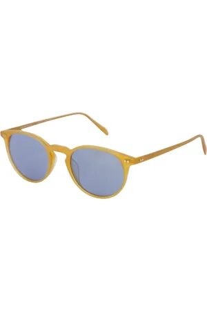 Oliver Peoples Unisex, Accessoires, Jaune, Taille: ONE Size Lunettes de soleil Ambre Tortue