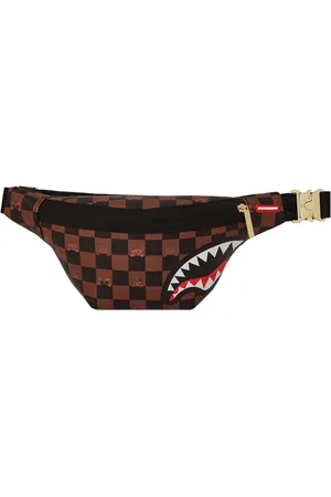 Sprayground Femme, Sacs, Brun, Taille: ONE Size Sac bandoulière unisexe à carreaux marron