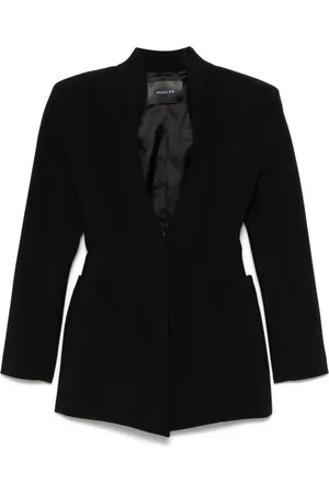 MUGLER Femme, Vestes, Noir, Taille: 38 FR Vestes Noires avec Épaulettes