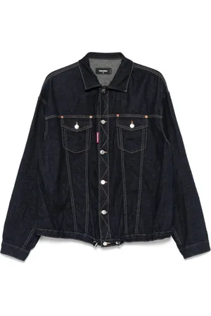 Dsquared2 Homme, Vestes, Bleu, Taille: XL Chemise Indigo Bleu à Boutons