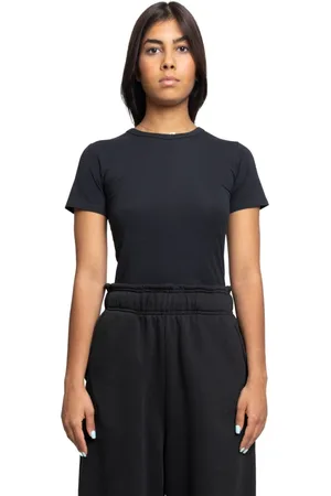 Entire Studios Femme, Tops, Noir, Taille: 40 FR Soot Micro Tee Minimalist Elegance