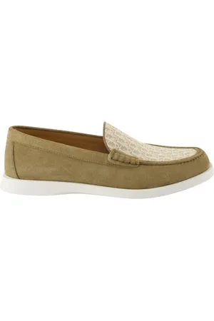 Dior Homme, Chaussures, Vert, Taille: 43 EU Mocassins Granville en daim Slip-On