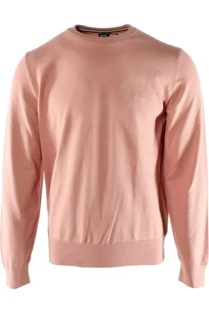 HUGO BOSS Homme, Pulls, Rose, Taille: 2XL Pull Homme Coton Rose