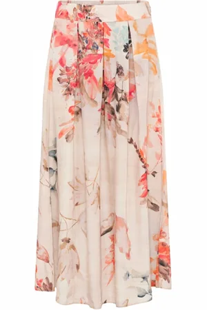 gustav Femme, Jupes, Multicolore, Taille: 36 FR Jupe plissée avec impression artistique