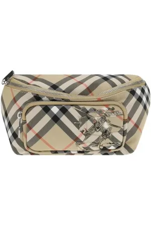 Burberry Homme, Sacs, , Taille: ONE Size Sac Banane Check Archive avec Fermeture Éclair