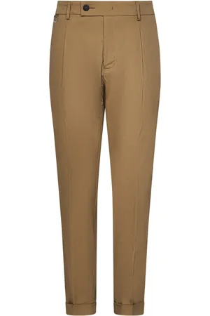 LOW BRAND Homme, Pantalons, Brun, Taille: W38 Pantalons Camel Élégants pour Hommes
