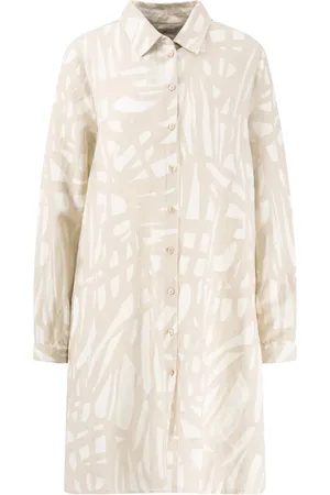 Fynch-Hatton Femme, Robes, , Taille: 42 FR Robe A-Ligne en Lin Abstrait