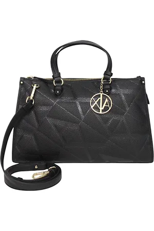 Armani Exchange Femme, Sacs, Noir, Taille: ONE Size Sac à main en similicuir avec logo