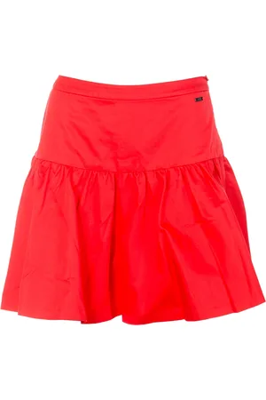 Armani Exchange Femme, Jupes, Rouge, Taille: 36 FR Jupe Rouge Coquelicot
