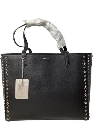 Jimmy Choo Femme, Pre-owned, Noir, Taille: ONE Size Pre-owned Cuir cabas