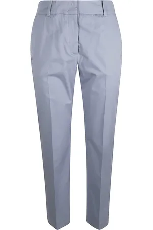 ELEVENTY Femme, Pantalons, Bleu, Taille: 38 FR Pantalon Bleu Clair