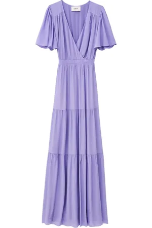 Bash Femme, Robes, Violet, Taille: 36 FR Robe Violette Natalia