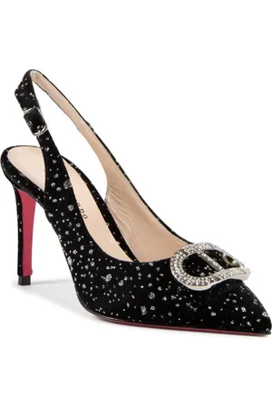 DEE OCLEPPO Femme, Chaussures, Noir, Taille: 39 EU Escarpin en velours à bout pointu