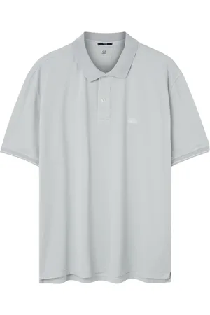 C.P. Company Homme, Tops, Vert, Taille: XL Polo Bleu avec Logo Brodé