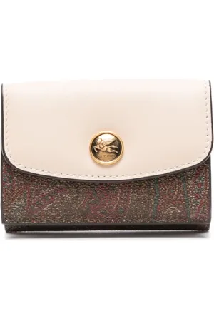 Etro Femme, Accessoires, , Taille: ONE Size Portefeuille en Cuir Paisley Jacquard