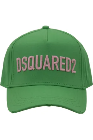 Dsquared2 Unisex, Accessoires, Vert, Taille: ONE Size Casquette de baseball vintage avec boucle