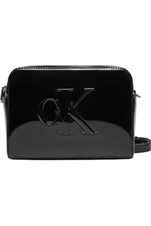 Calvin Klein Femme, Sacs, Noir, Taille: ONE Size Sac à bandoulière en cuir PU noir