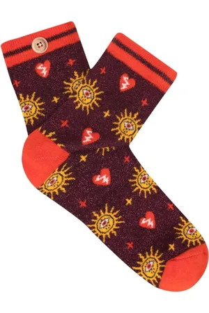 Cabaia Unisex, Sous-vêtements, Brun, Taille: ONE Size Chaussettes sans Couture Motifs - Violets