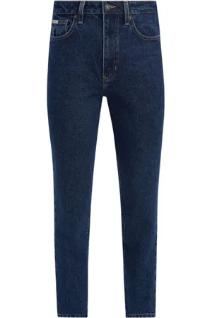 Guess Femme, Jeans, Bleu, Taille: W30 L29 Jean Mom Taille Haute