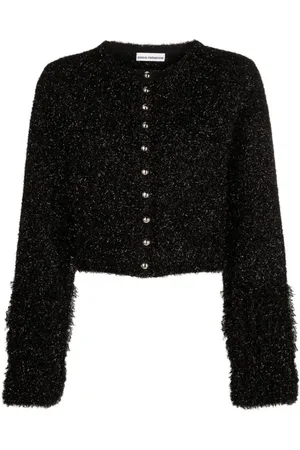 Paco rabanne Femme, Pulls, Noir, Taille: 38 FR Cardigan Noir pour Femmes
