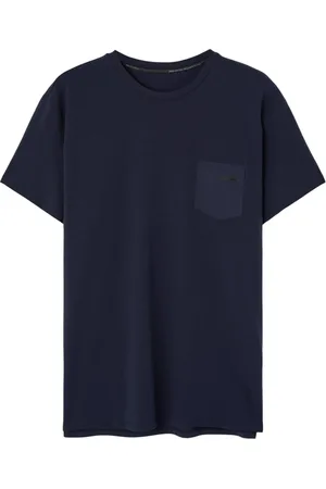 RRD Homme, Tops, Bleu, Taille: L T-shirt Bleu Marine avec Poche