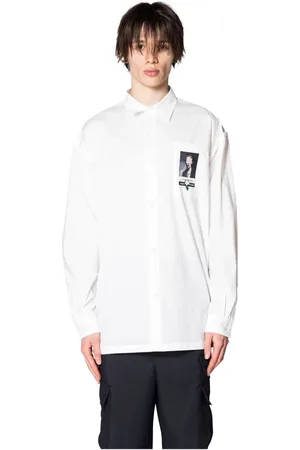UNDERCOVER Homme, Chemises, Blanc, Taille: L Chemisier Blanc Minimaliste