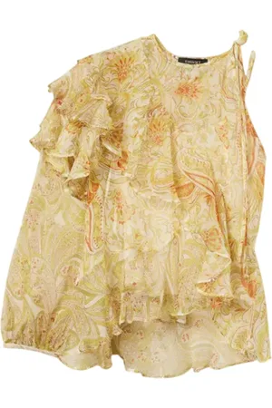 Twin-Set Femme, Blouses et Chemises, Multicolore, Taille: 36 FR Ensemble Chemise Une Épaule Paisley