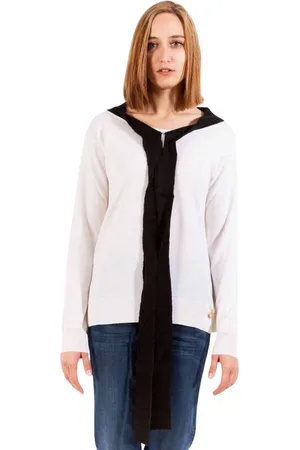 Moschino Femme, Pulls, Blanc, Taille: 40 FR Pull Femme Blanc en Laine Manches Longues