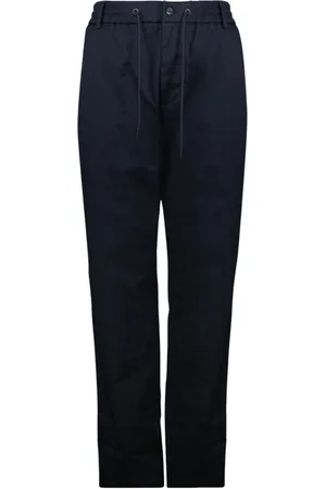 Moncler Homme, Pantalons, Bleu, Taille: M Pantalon en Coton Bleu Printemps-Été 2025