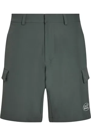 EA7 Homme, Shorts, Vert, Taille: S Shorts Cargo Logo Ceinturé