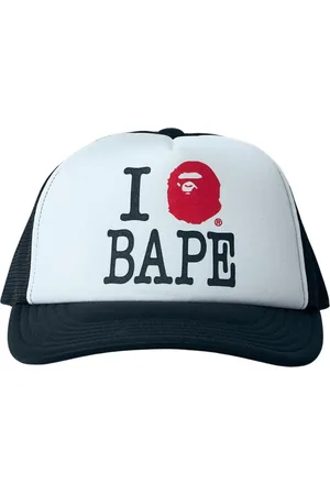 A Bathing Ape Homme, Accessoires, Noir, Taille: ONE Size Mesh Logo Baseball Cap