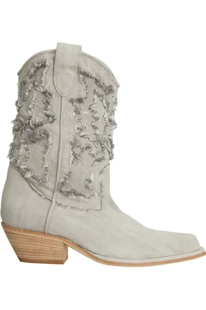 vic matiè Femme, Chaussures, Gris, Taille: 36 EU Bottine Denim Dove