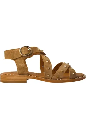 Calce Femme, Chaussures, , Taille: 40 EU Sandale en Daim avec Clous Dorés