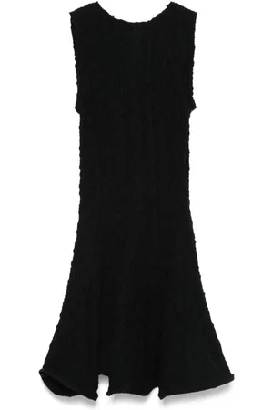 Msgm Femme, Robes, Noir, Taille: 36 FR Robe Noire à Ourlet Péplum