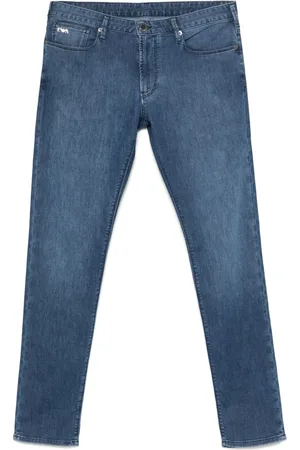 Emporio Armani Homme, Jeans, Bleu, Taille: W33 Jean J06, Mélange Coton-Élasthanne, 5 Poches